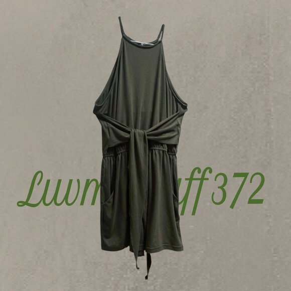 Cute Zesica High Neck Halter Romper Shorts - Picture 2 of 11